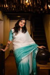  DF 126 Soft Line Silver Patta Border Plain Sarees Catalog